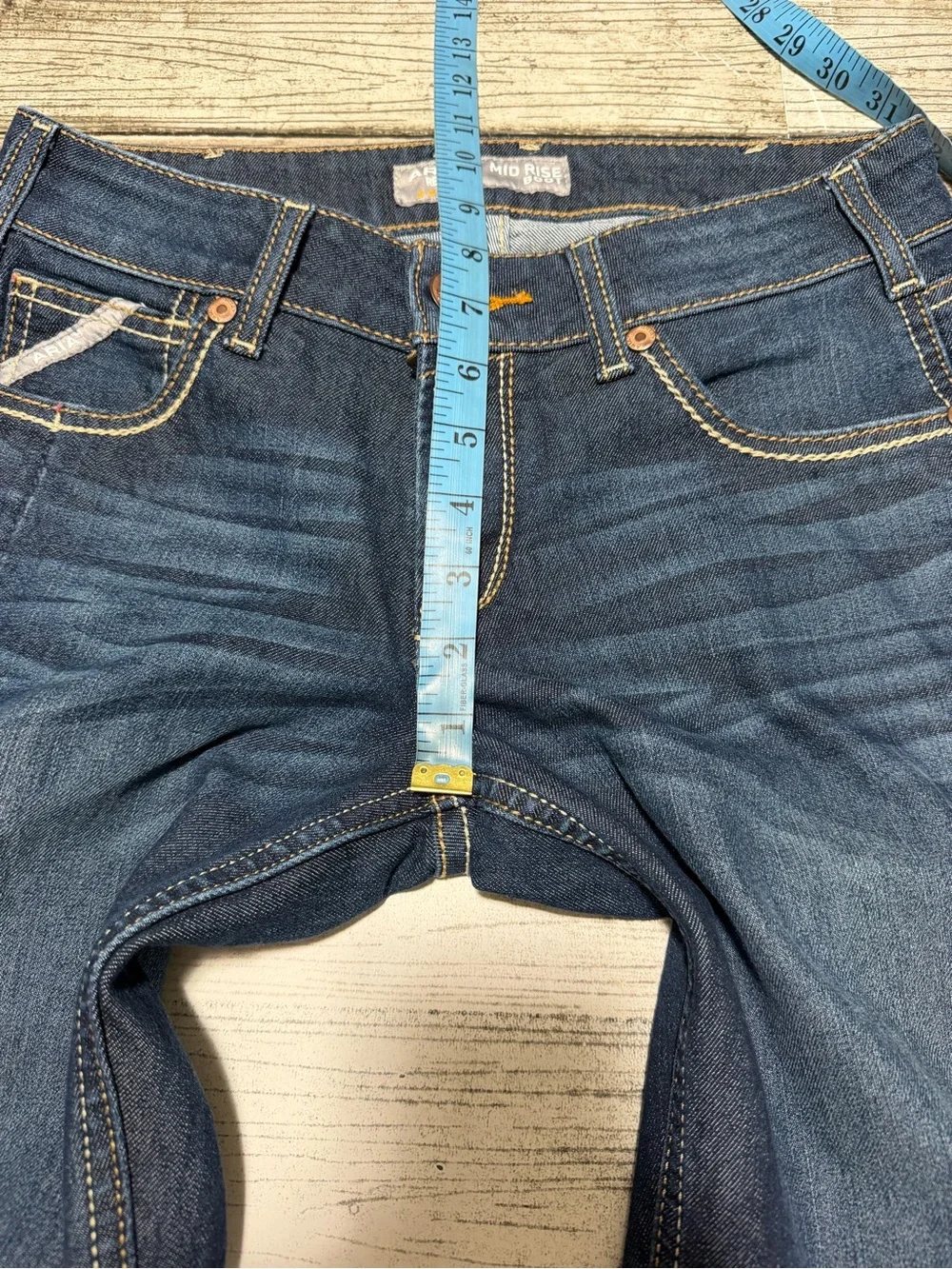Ariat Rebar Mid Rise Boot Jeans Women’s 28S Blue Denim Stretch (Inseam 29)